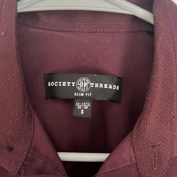 Men’s Small Violet Long Sleeve button down dress shirt - Picture 2 of 3